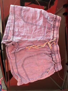 Women's Drawstring Casual Shorts in Light Blue
